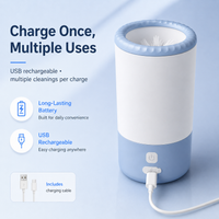 Automatic Electric Pet Paw Cleaner Portable Low Noise Waterproof Foot Washing Cup for Small Medium Pets